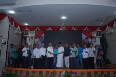 Dikunjungi PWI Riau, Kamsol Suguhkan Sate Khas Ocu dan Abon Patin 